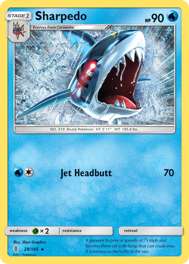 Sharpedo 028/ Rare