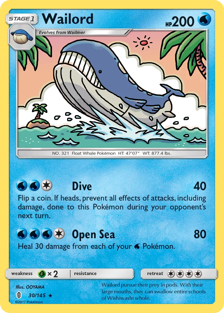 Wailord 030/ Rare