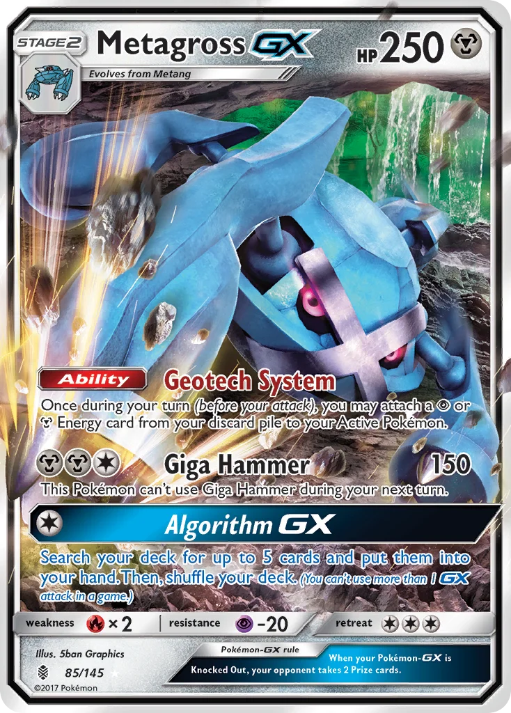 Metagross-GX 085/ Rare holo gx