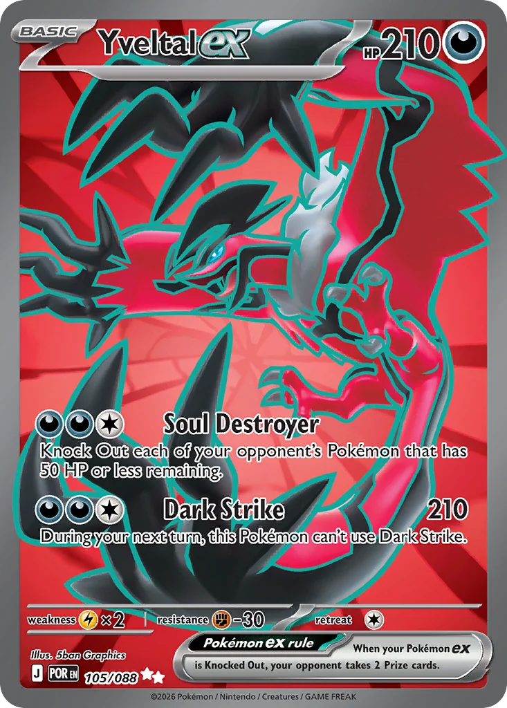 Yveltal ex 105/088 Ultra rare