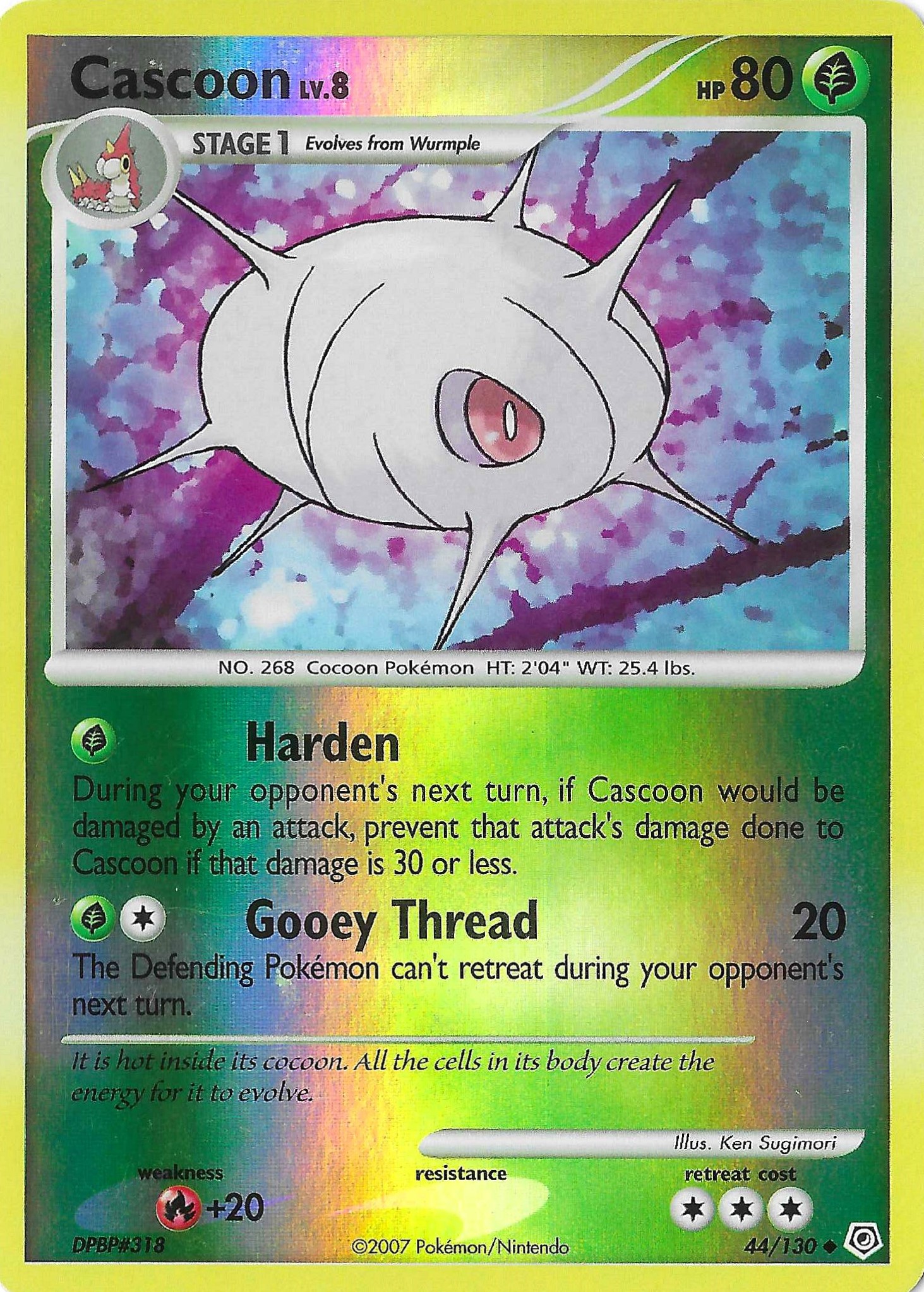Cascoon 44/130 Diamond & Pearl Base Set Reverse Holo NM