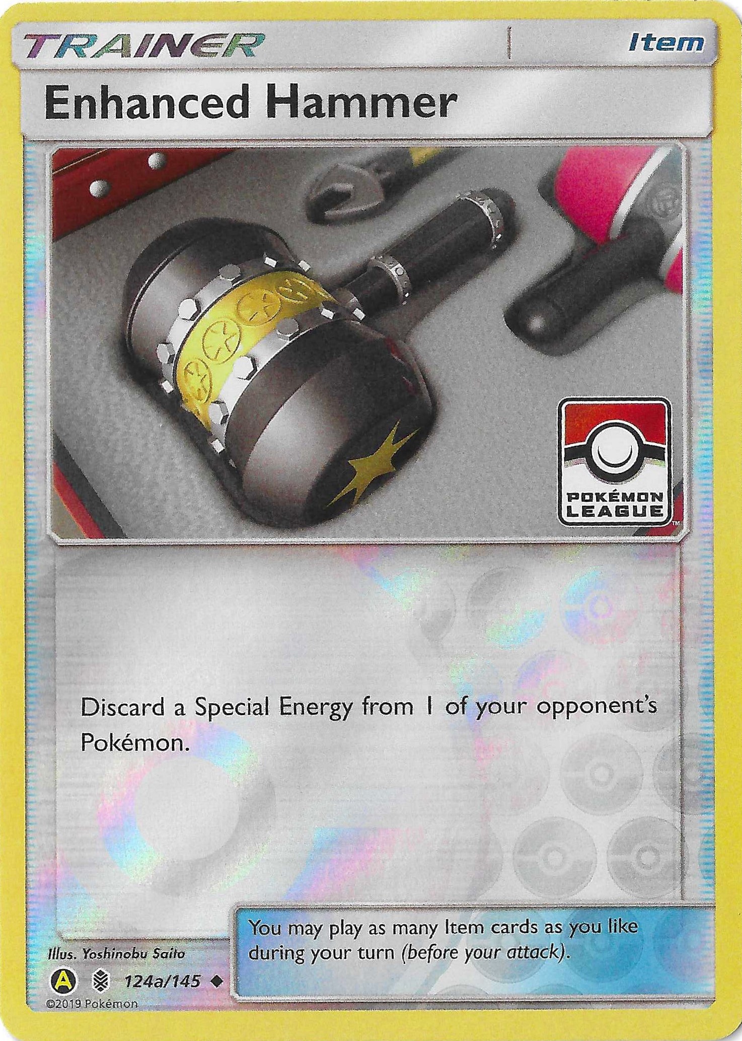 Enhanced Hammer 124a/145 SM Guardians Rising League Promo Holo NM