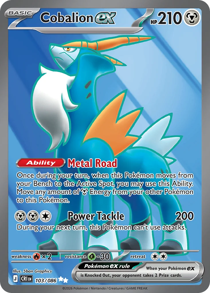 Cobalion ex 103/086 Ultra rare