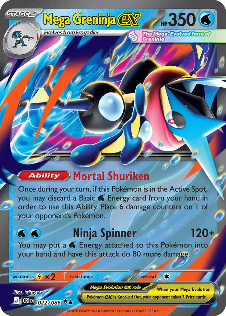 Mega Greninja ex 022/086 Double rare
