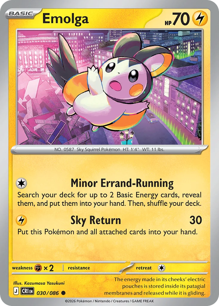 Emolga 030/086 Common