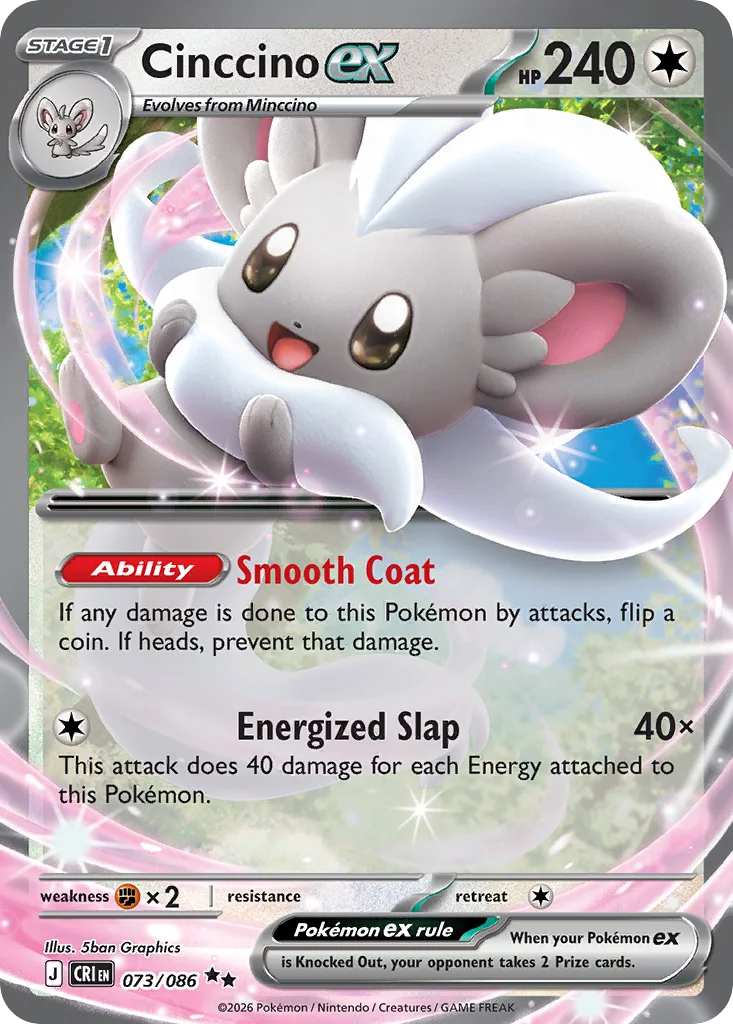 Cinccino ex 073/086 Double rare