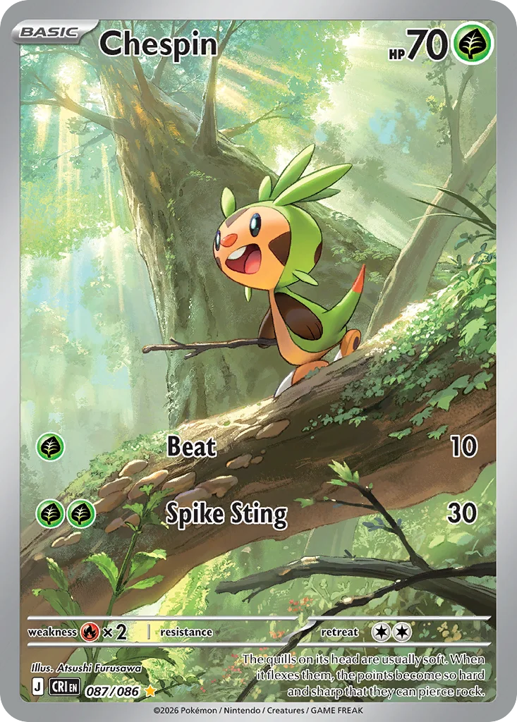 Chespin 087/086 Illustration rare