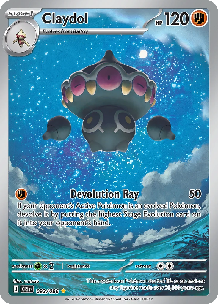 Claydol 092/086 Illustration rare