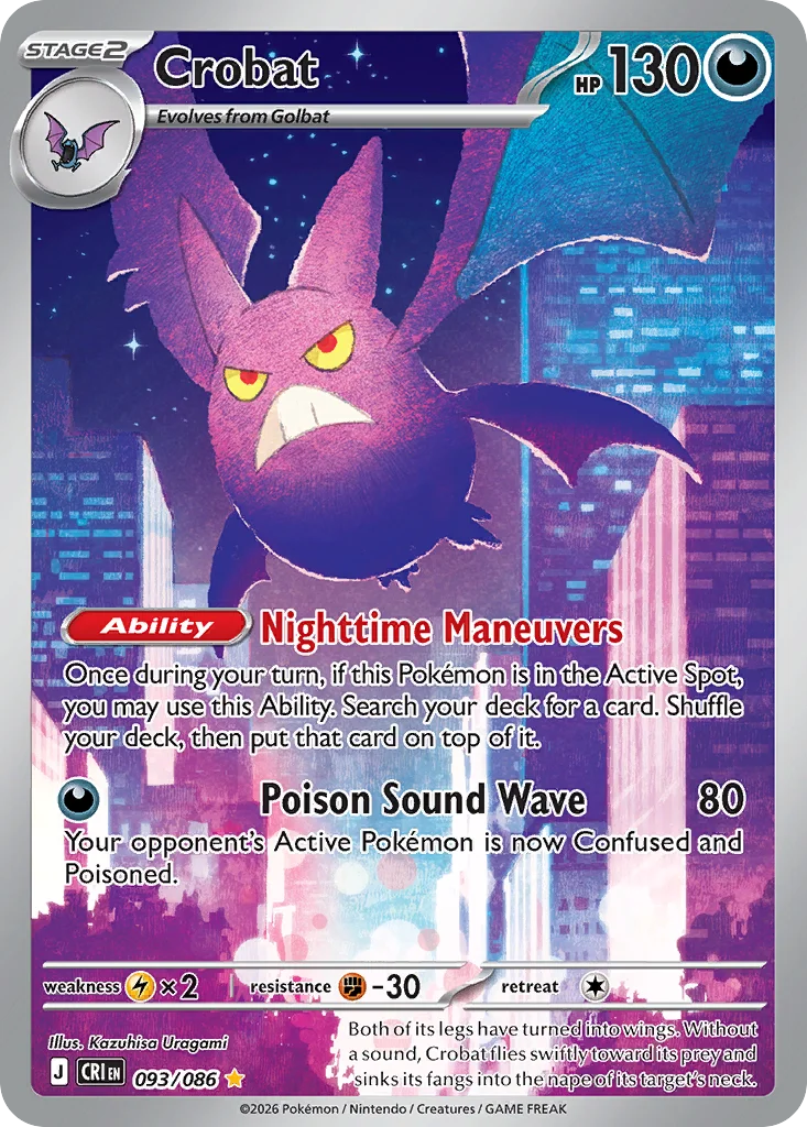 Crobat 093/086 Illustration rare